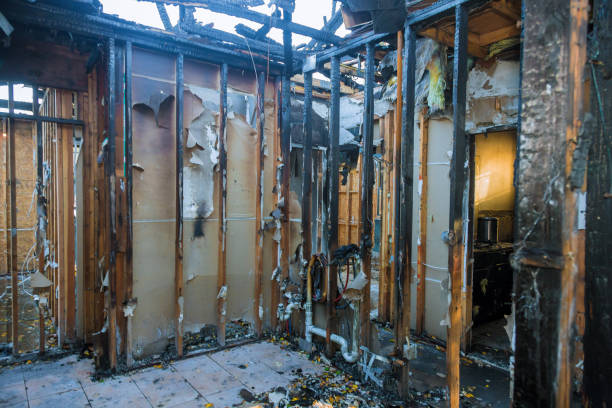 Professional Fire Damage Removal technician working in Lumberton, NJ